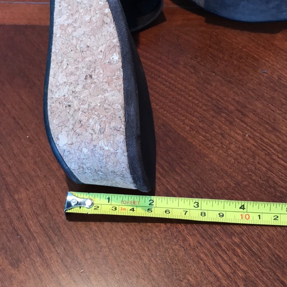 Ugg brown leather wedge sandals shoes size 8 - Picture 4 of 14